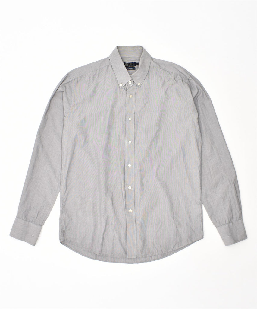 DACK'S Mens Shirt Large Grey Cotton Vintage | Vintage | Thrift | Second-Hand | Used Clothing | Messina Hembry 