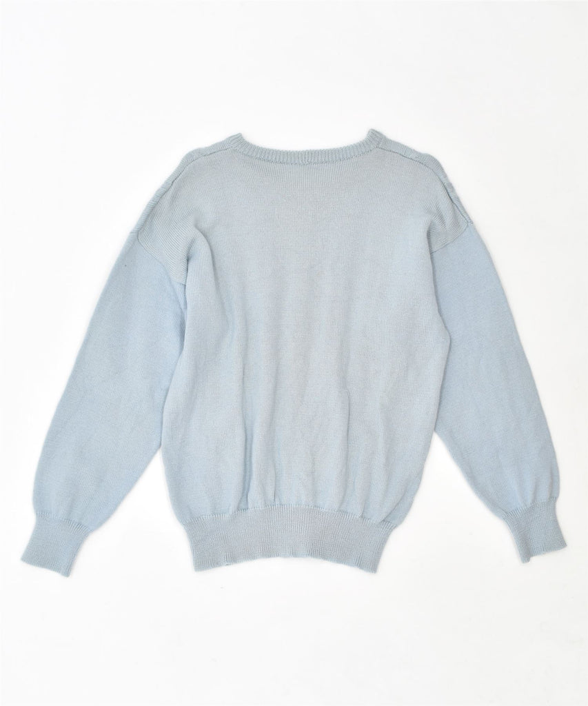 VINTAGE Womens Crew Neck Jumper Sweater UK 16 Large Blue | Vintage | Thrift | Second-Hand | Used Clothing | Messina Hembry 