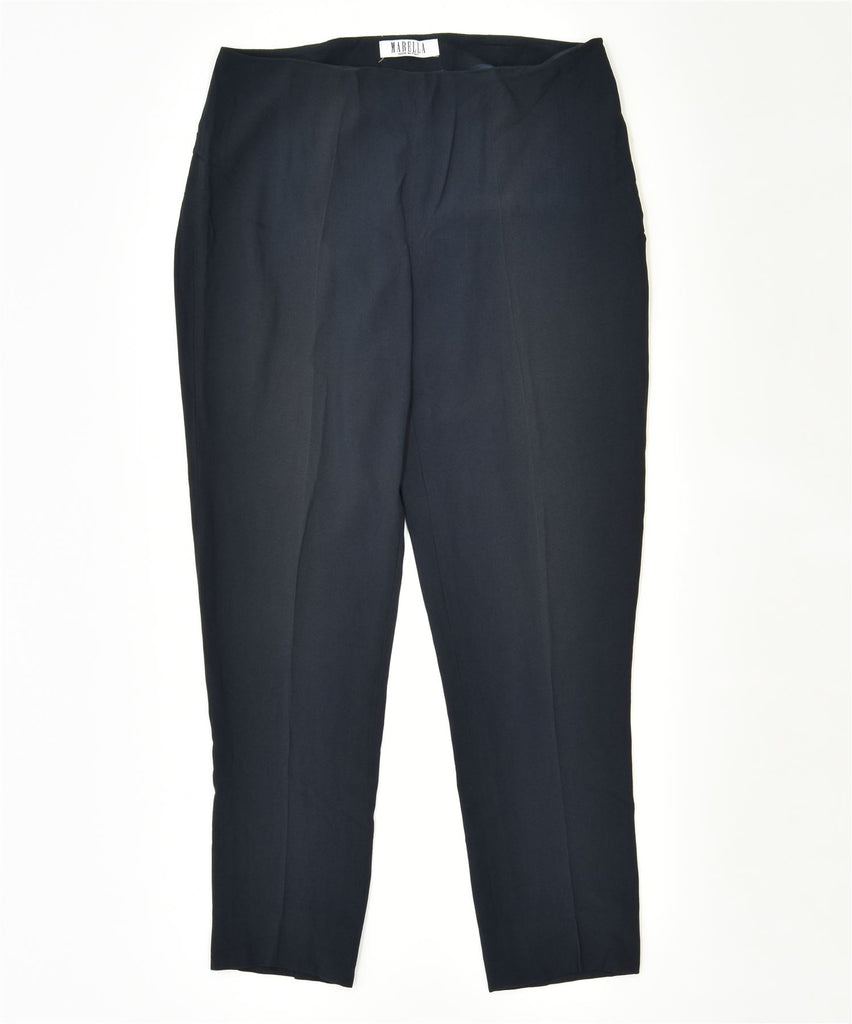 MARELLA Womens Slim Trousers W30 L27 Navy Blue Classic | Vintage | Thrift | Second-Hand | Used Clothing | Messina Hembry 