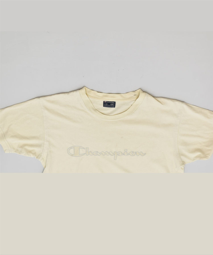 CHAMPION Boys Graphic T-Shirt Top 13-14 Years Off White Cotton | Vintage | Thrift | Second-Hand | Used Clothing | Messina Hembry 