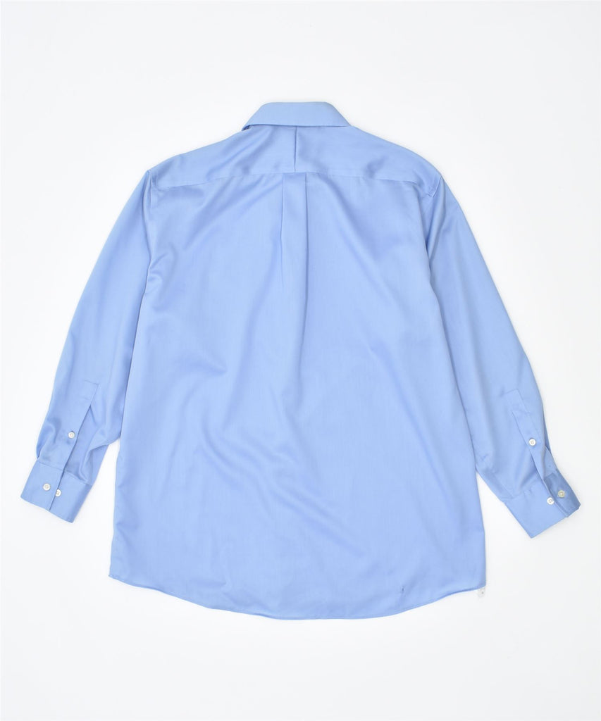 MICHAEL KORS Mens Non Iron Shirt UK 16 1/2 Large Blue | Vintage | Thrift | Second-Hand | Used Clothing | Messina Hembry 