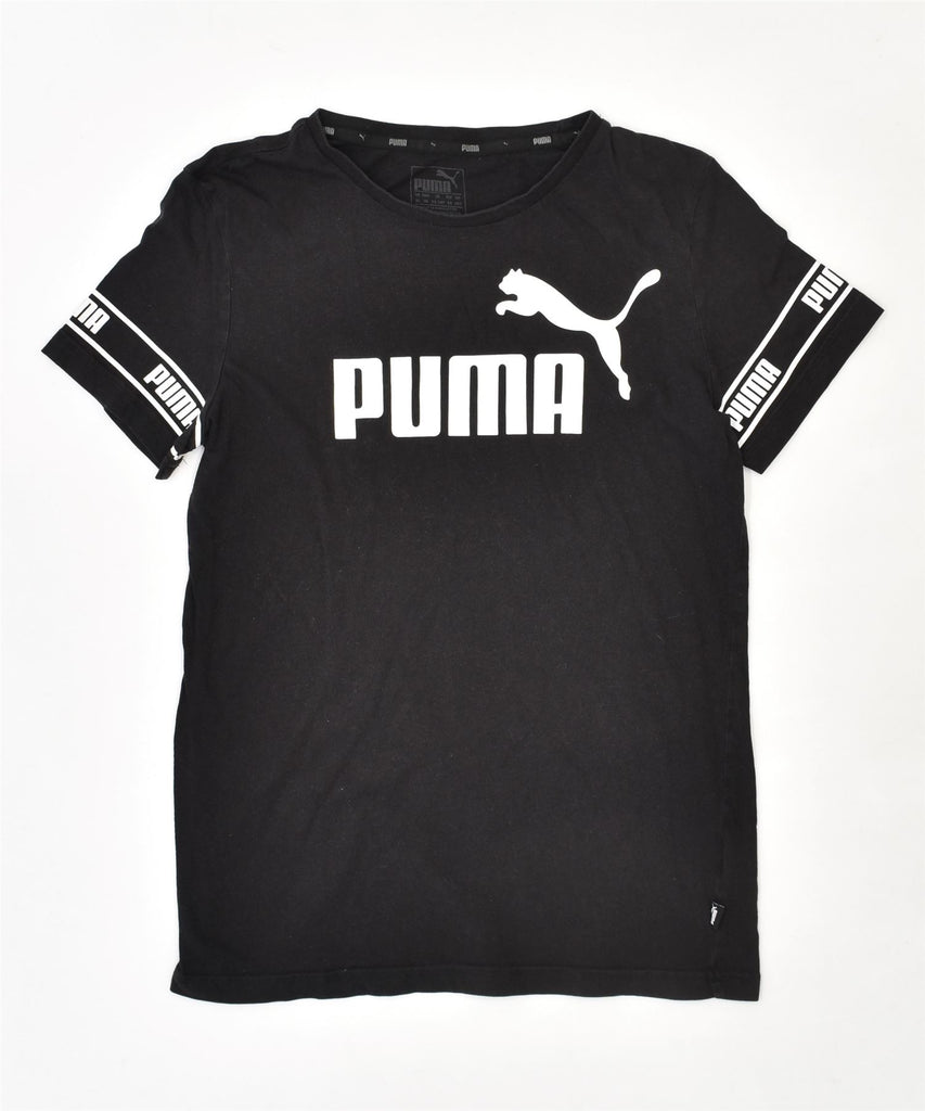 PUMA Boys Graphic T-Shirt Top 11-12 Years Black | Vintage | Thrift | Second-Hand | Used Clothing | Messina Hembry 