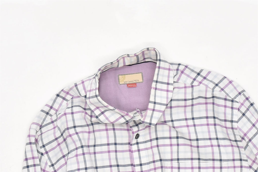 JOHN LEWIS Mens Shirt Medium Multicoloured Check Cotton | Vintage | Thrift | Second-Hand | Used Clothing | Messina Hembry 