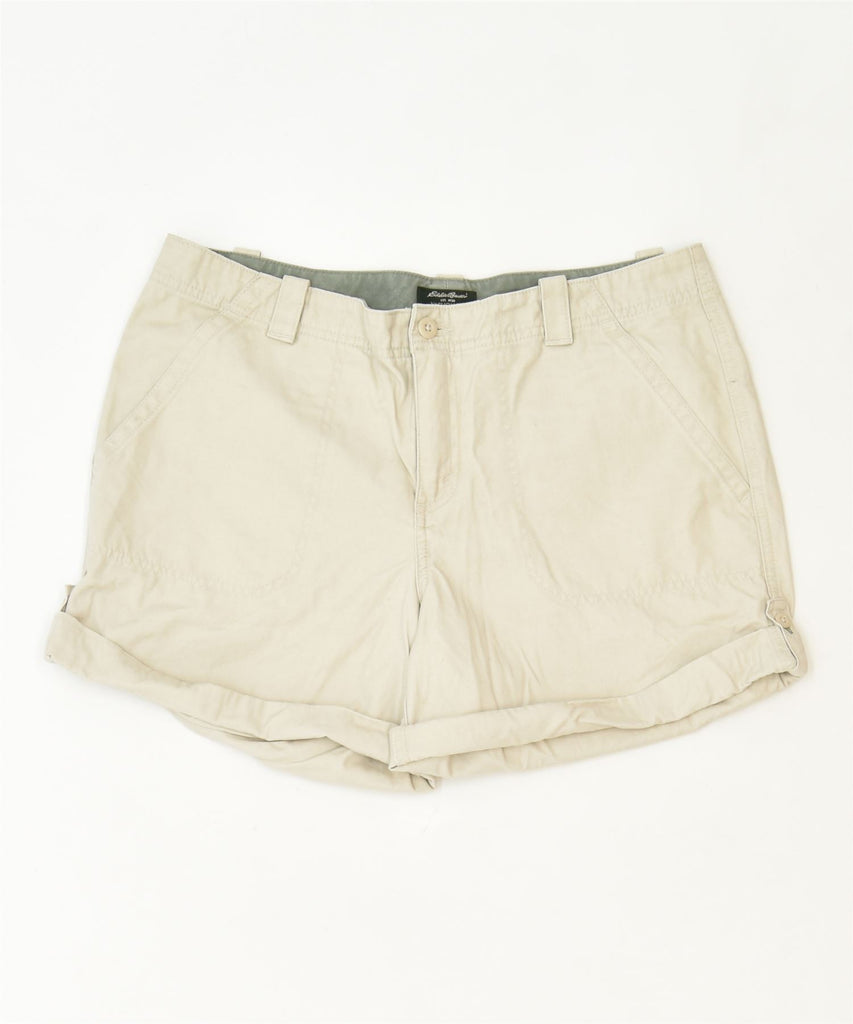 EDDIE BAUER Womens Vashon Fit Chino Shorts US 10 Large W34 Off White | Vintage | Thrift | Second-Hand | Used Clothing | Messina Hembry 