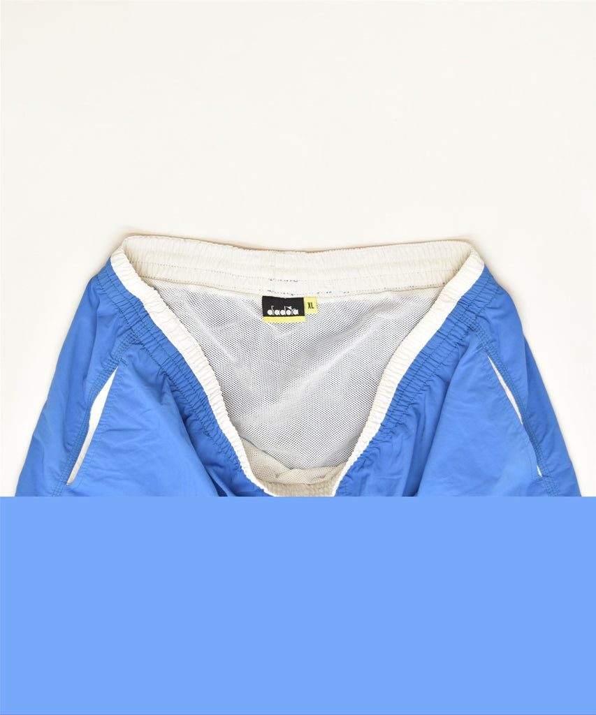 DIADORA Mens Sport Shorts XL Blue Polyamide Sports | Vintage | Thrift | Second-Hand | Used Clothing | Messina Hembry 