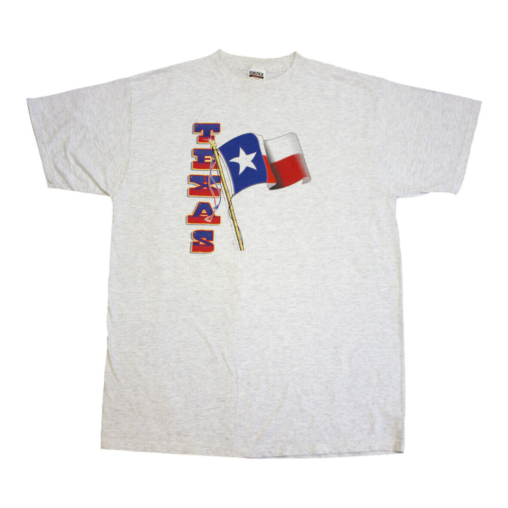 Texas Flag Tshirt | Vintage 90s USA Lone Star State American Souvenir Tee VTG | Vintage Messina Hembry | Thrift | Second-Hand Messina Hembry | Used Clothing | Messina Hembry 