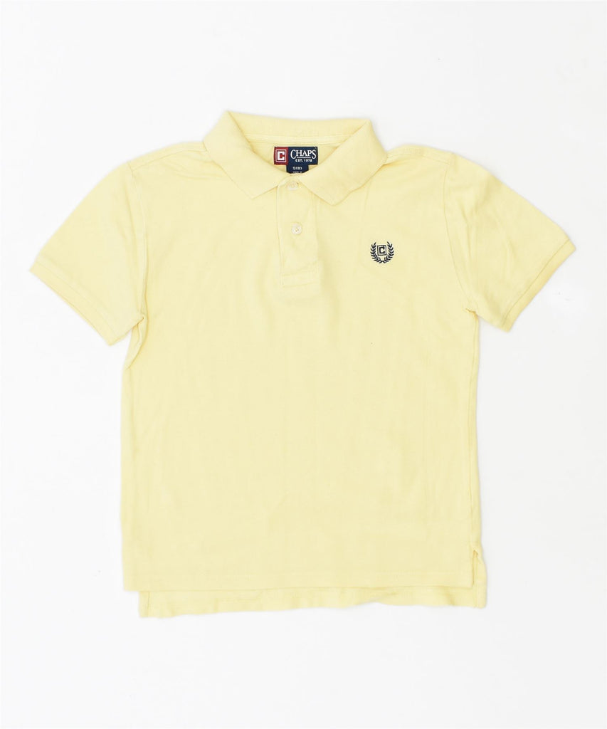 CHAPS Boys Polo Shirt 7-8 Years Small Yellow Cotton | Vintage | Thrift | Second-Hand | Used Clothing | Messina Hembry 