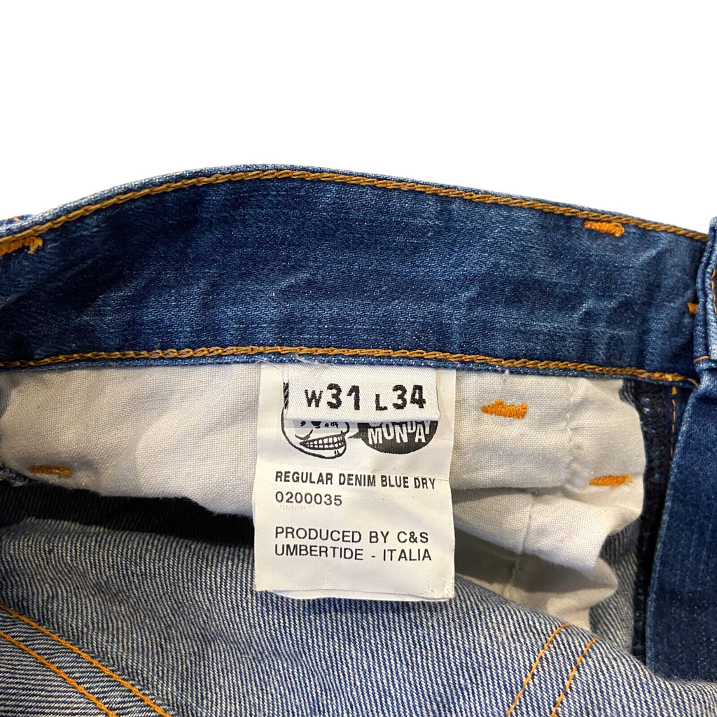 Cheap Monday Regular Jeans | Designer Slightly Tapered Denim Blue | Vintage Messina Hembry | Thrift | Second-Hand Messina Hembry | Used Clothing | Messina Hembry 