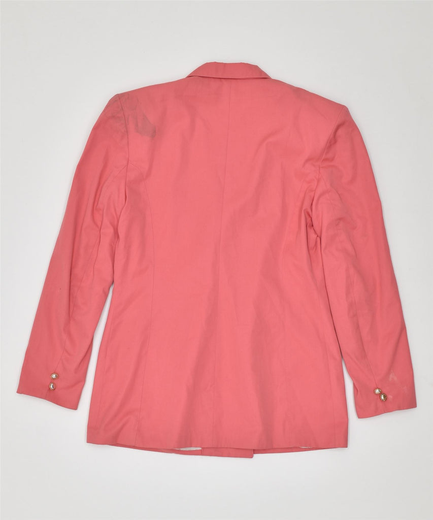 IDEA Womens Double Breasted Blazer Jacket UK 14 Medium Pink Vintage | Vintage | Thrift | Second-Hand | Used Clothing | Messina Hembry 