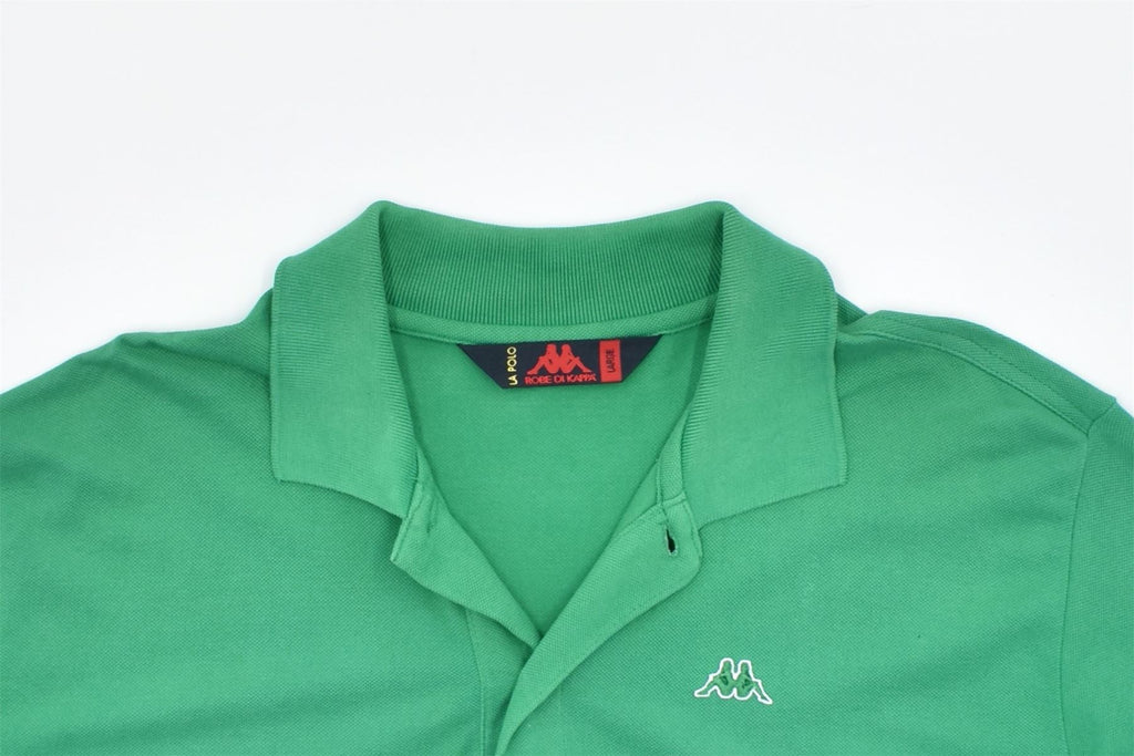 KAPPA Mens Polo Shirt Large Green | Vintage | Thrift | Second-Hand | Used Clothing | Messina Hembry 