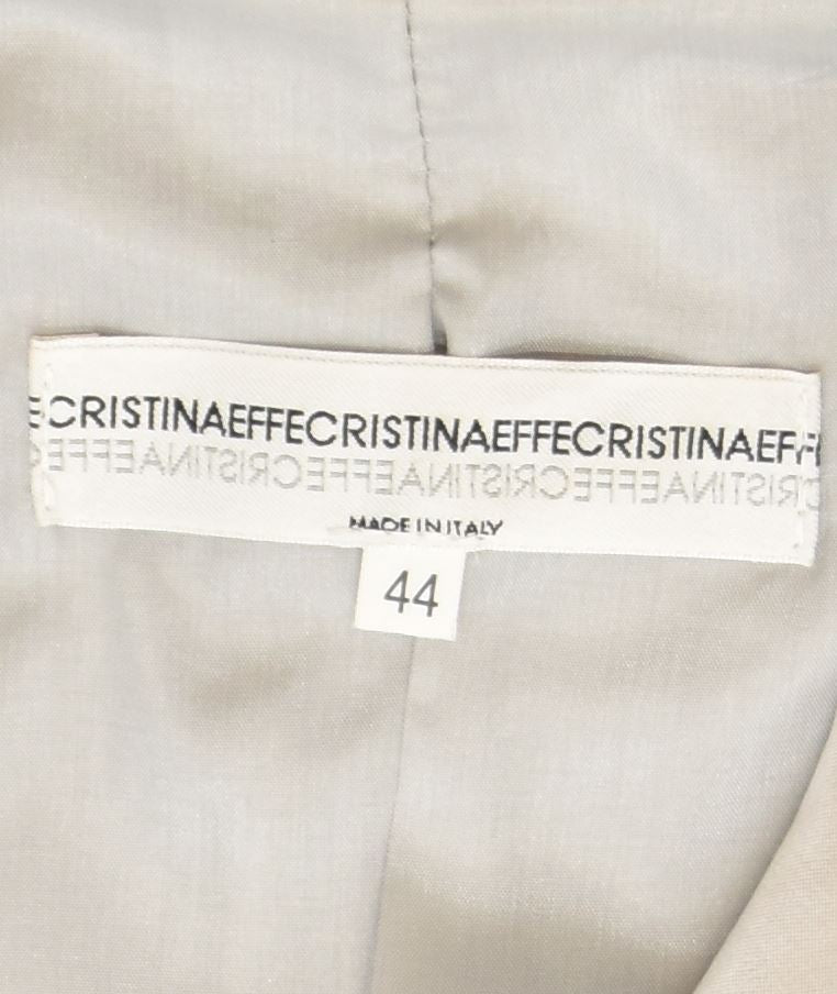 CRISTINAEFFE Womens 2 Button Blazer Jacket IT 44 Medium Grey Designer | Vintage | Thrift | Second-Hand | Used Clothing | Messina Hembry 