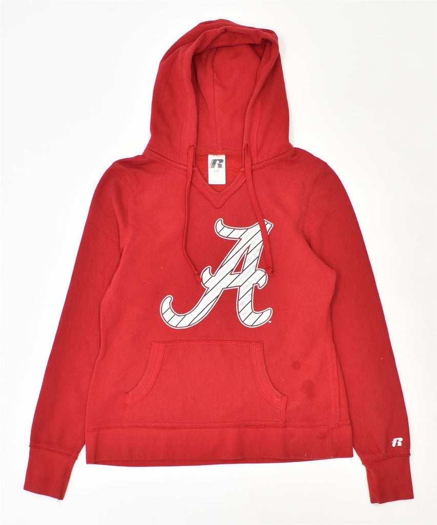 RUSSELL ATHLETIC Boys Graphic Hoodie Jumper 12-13 Years Large Red Cotton | Vintage | Thrift | Second-Hand | Used Clothing | Messina Hembry 
