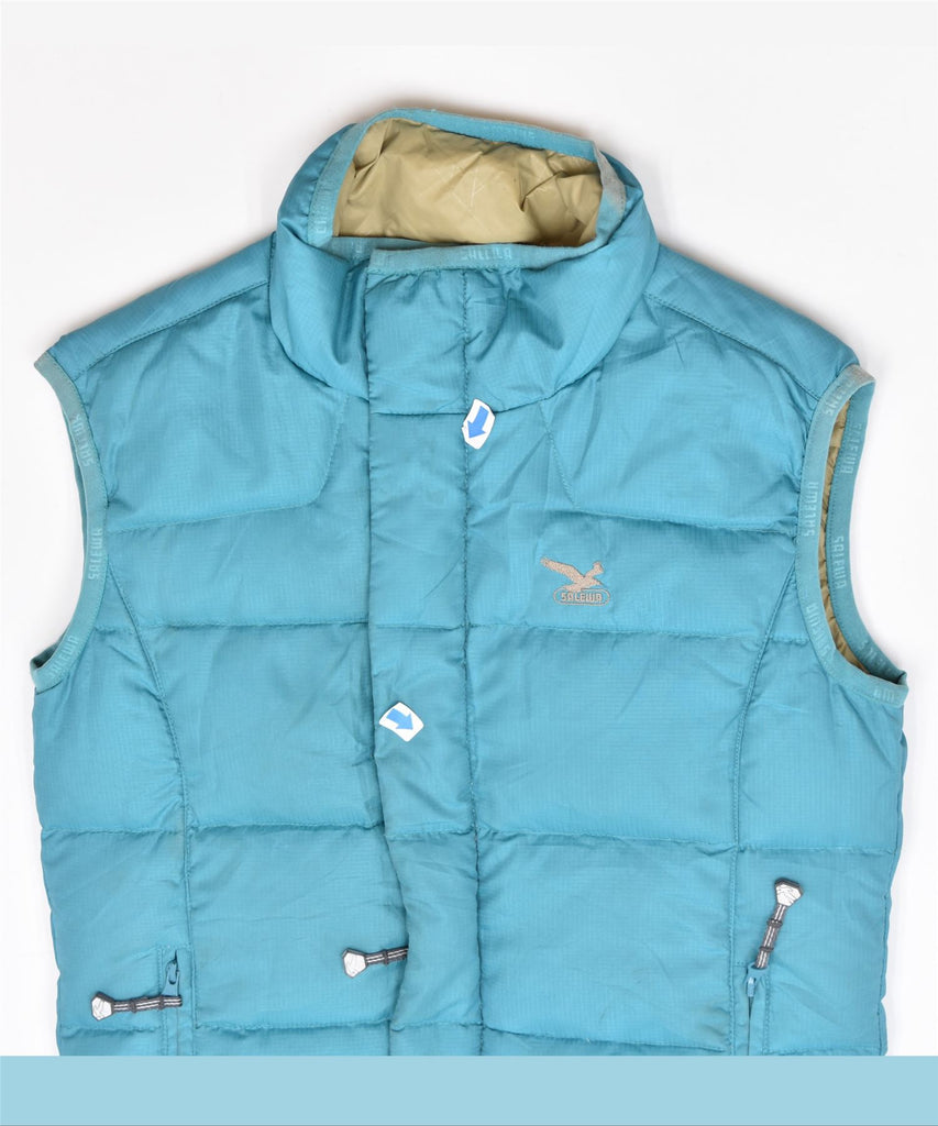 SALEWA Boys Padded Gilet 6-7 Years Turquoise Polyester Vintage | Vintage | Thrift | Second-Hand | Used Clothing | Messina Hembry 