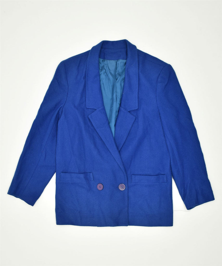 STEPHEN DOUGLAS LTD Womens Double Breasted Blazer Jacket US 14 XL Blue | Vintage | Thrift | Second-Hand | Used Clothing | Messina Hembry 