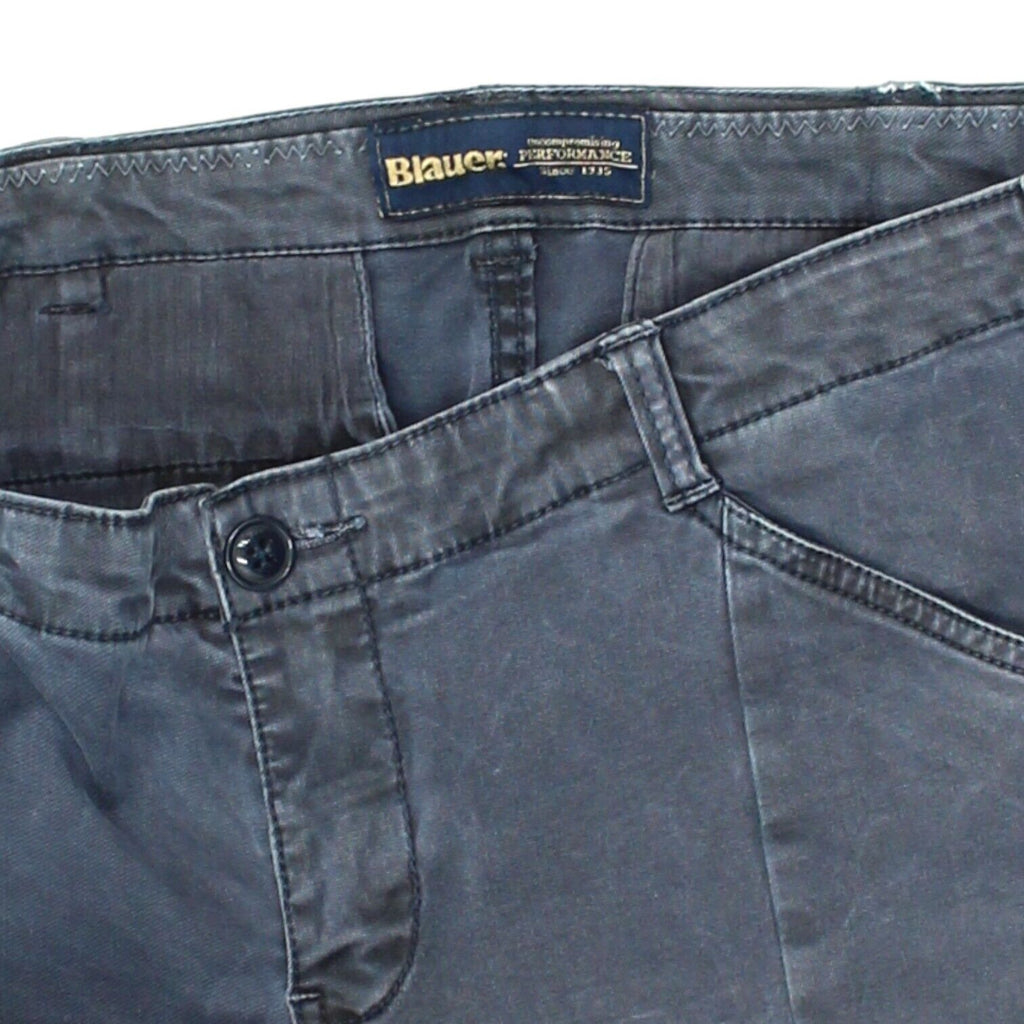 Blauer Womens Navy Blue Low Rise Skinny Cargo Trousers | Vintage Denim Jeans VTG | Vintage Messina Hembry | Thrift | Second-Hand Messina Hembry | Used Clothing | Messina Hembry 