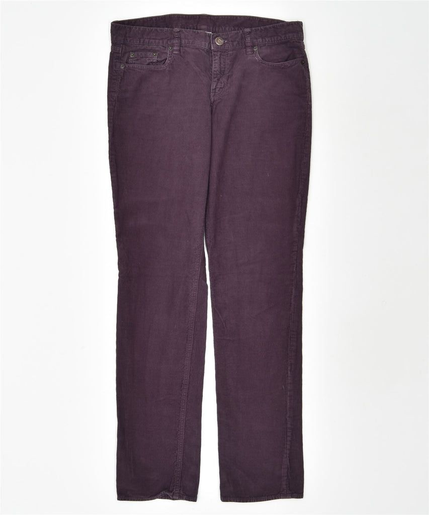 J. CREW Womens Skinny Corduroy Trousers W32 L31 Purple Cotton | Vintage | Thrift | Second-Hand | Used Clothing | Messina Hembry 