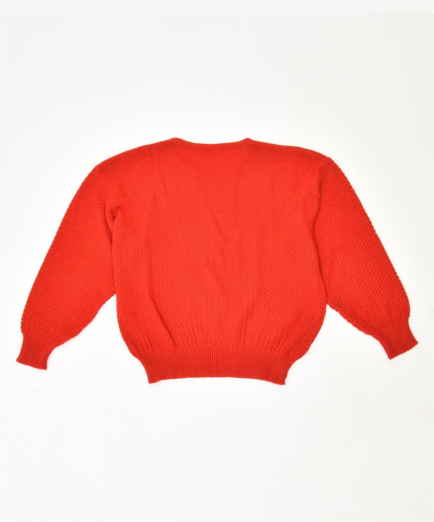 VINTAGE Womens Crew Neck Jumper Sweater UK 18 XL Red | Vintage | Thrift | Second-Hand | Used Clothing | Messina Hembry 