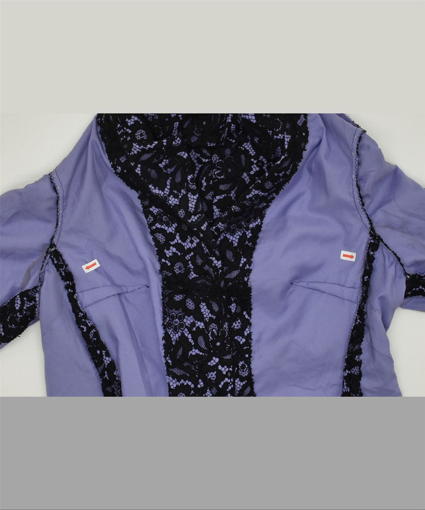VINTAGE Womens Lace 2 Piece Skirt Set UK 12 Medium W32 Purple | Vintage | Thrift | Second-Hand | Used Clothing | Messina Hembry 