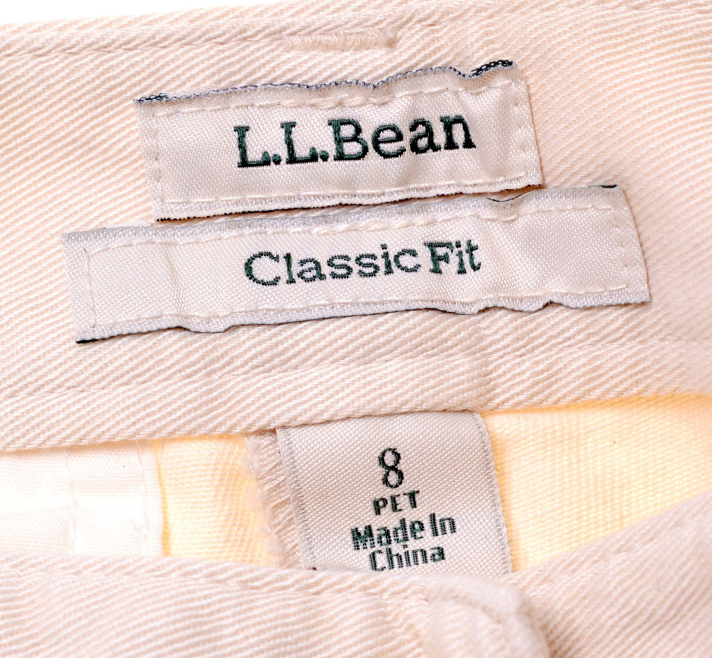 L.L.BEAN Womens Jeans US 8 Medium W30 L28 Off White Straight Classic - Second Hand & Vintage Designer Clothing - Messina Hembry
