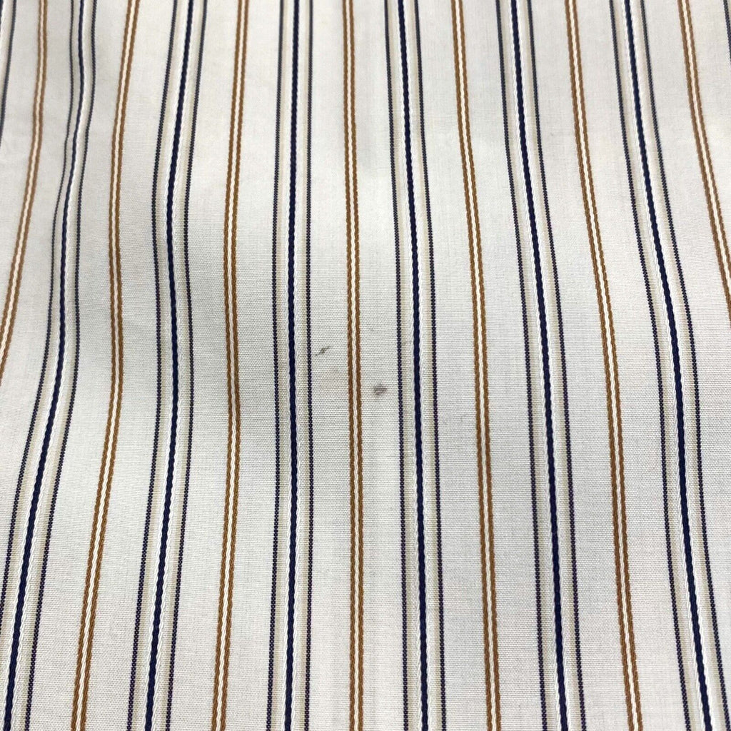 Salvatore Ferragamo Pin Stripe Shirt | Vintage High End Designer Smart White VTG | Vintage Messina Hembry | Thrift | Second-Hand Messina Hembry | Used Clothing | Messina Hembry 