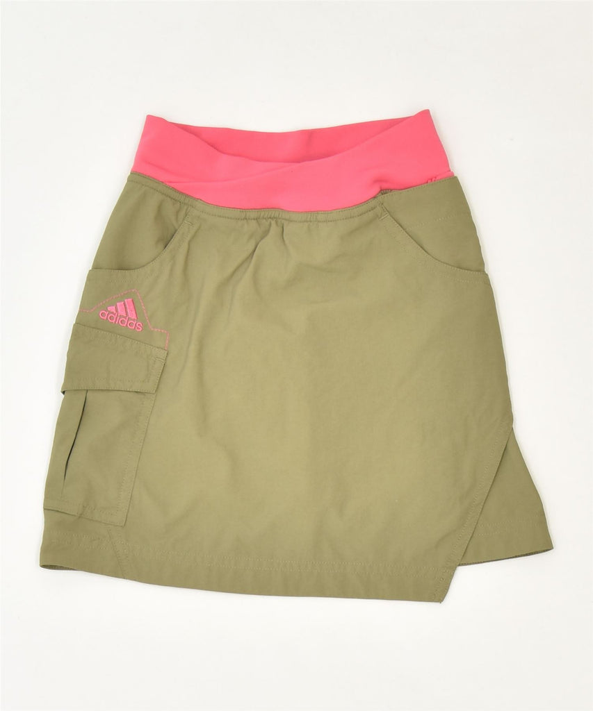 ADIDAS Girls Skort 4-5 Years Khaki Nylon Sports | Vintage | Thrift | Second-Hand | Used Clothing | Messina Hembry 