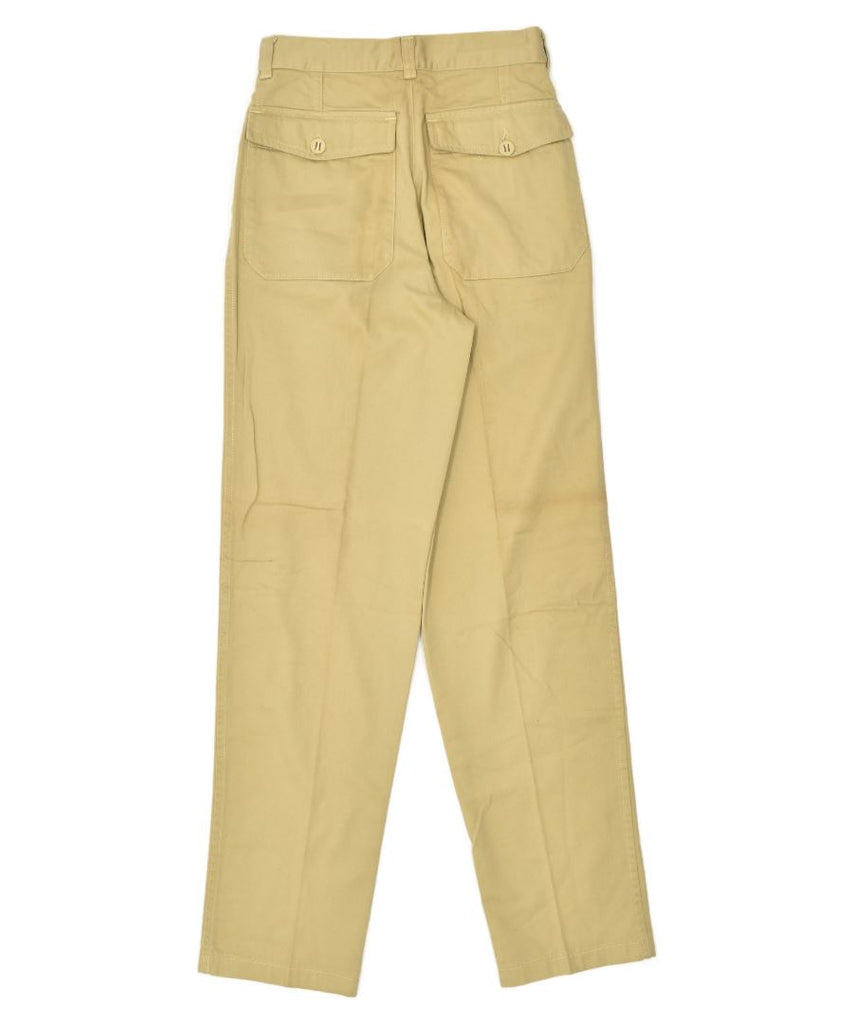 LEMON Womens Pegged Casual Trousers IT 42 Medium W28 L33 Beige Cotton | Vintage | Thrift | Second-Hand | Used Clothing | Messina Hembry 