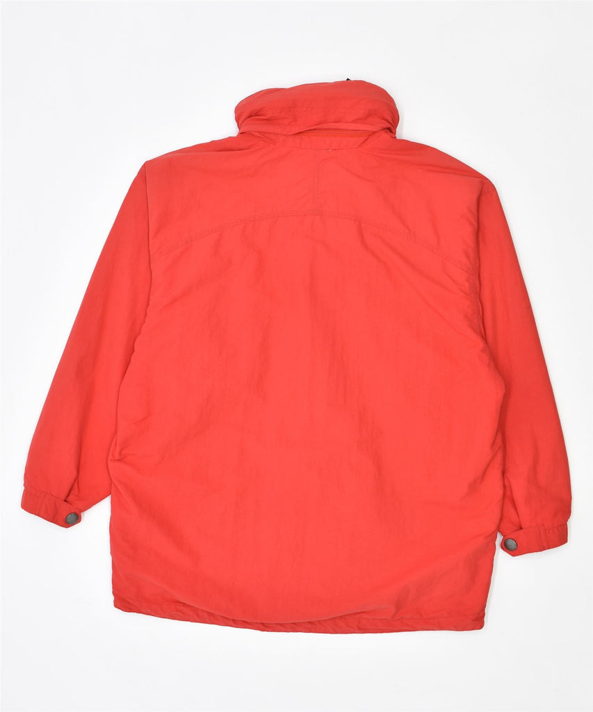 BOFFLER Womens Hooded Windbreaker Jacket UK 18 XL Red | Vintage | Thrift | Second-Hand | Used Clothing | Messina Hembry 