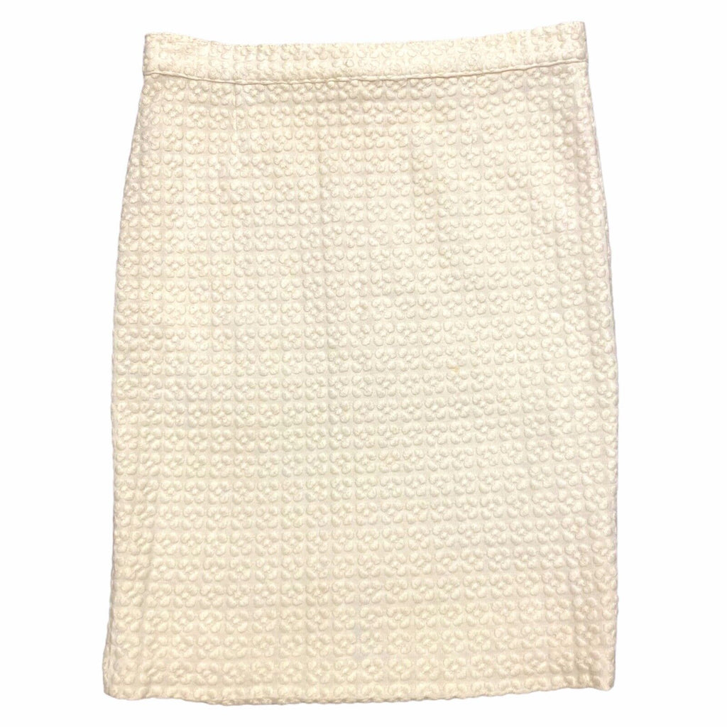 Versus Gianni Versace Textured Below Knee Length Skirt | Vintage Designer Beige | Vintage Messina Hembry | Thrift | Second-Hand Messina Hembry | Used Clothing | Messina Hembry 