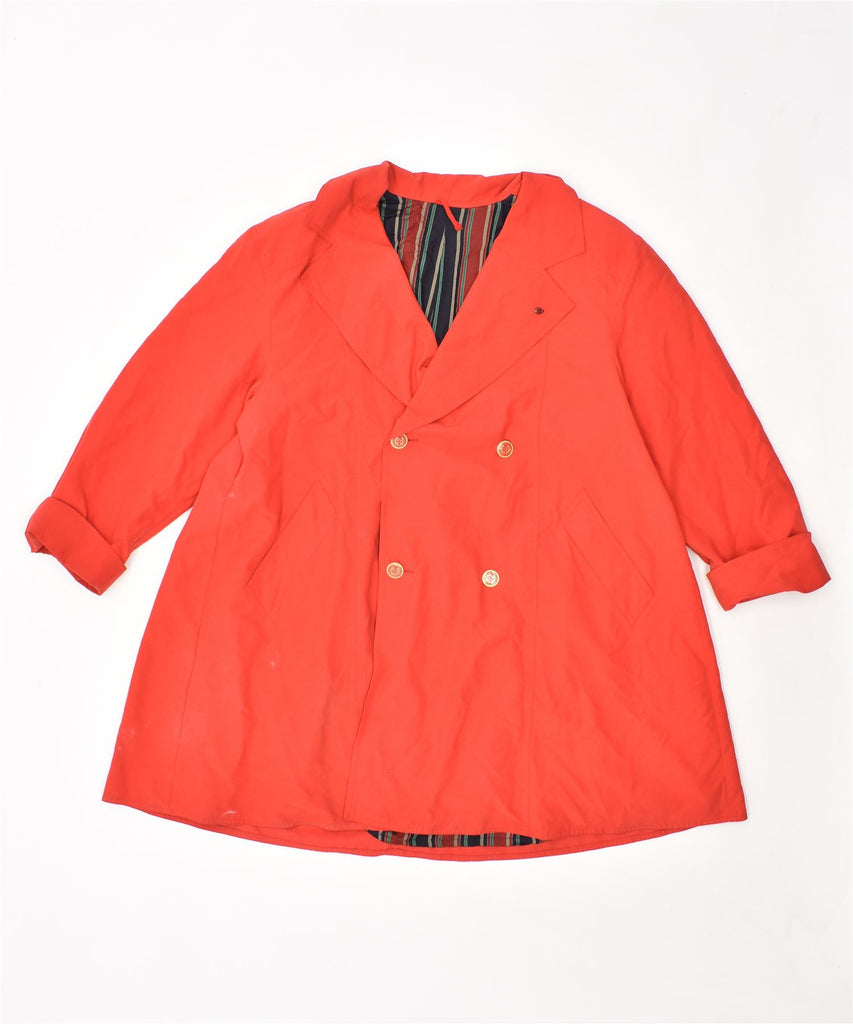 PERSONA Womens Pea Coat UK 20 2XL Red Polyester Vintage | Vintage | Thrift | Second-Hand | Used Clothing | Messina Hembry 