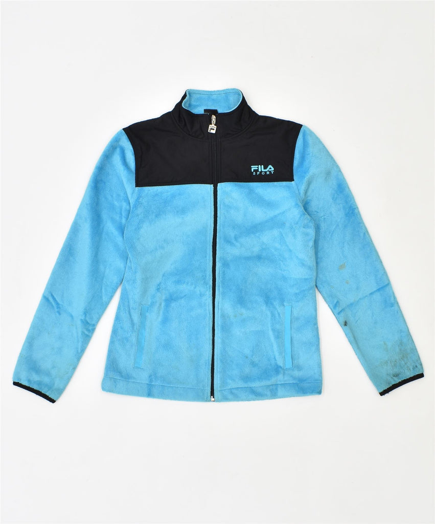 FILA Boys Fleece Jacket 10-11 Years Medium Blue Polyester | Vintage | Thrift | Second-Hand | Used Clothing | Messina Hembry 