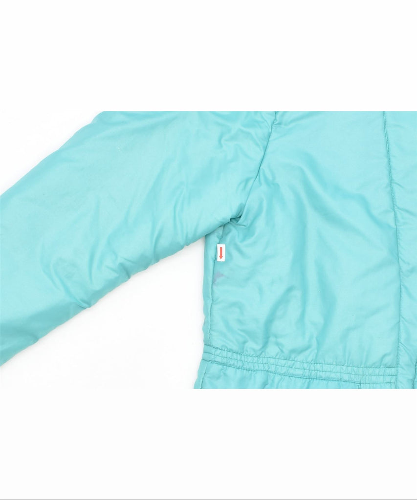 RODEO Womens Windbreaker Jacket UK 16 Large Turquoise Polyester Vintage | Vintage | Thrift | Second-Hand | Used Clothing | Messina Hembry 