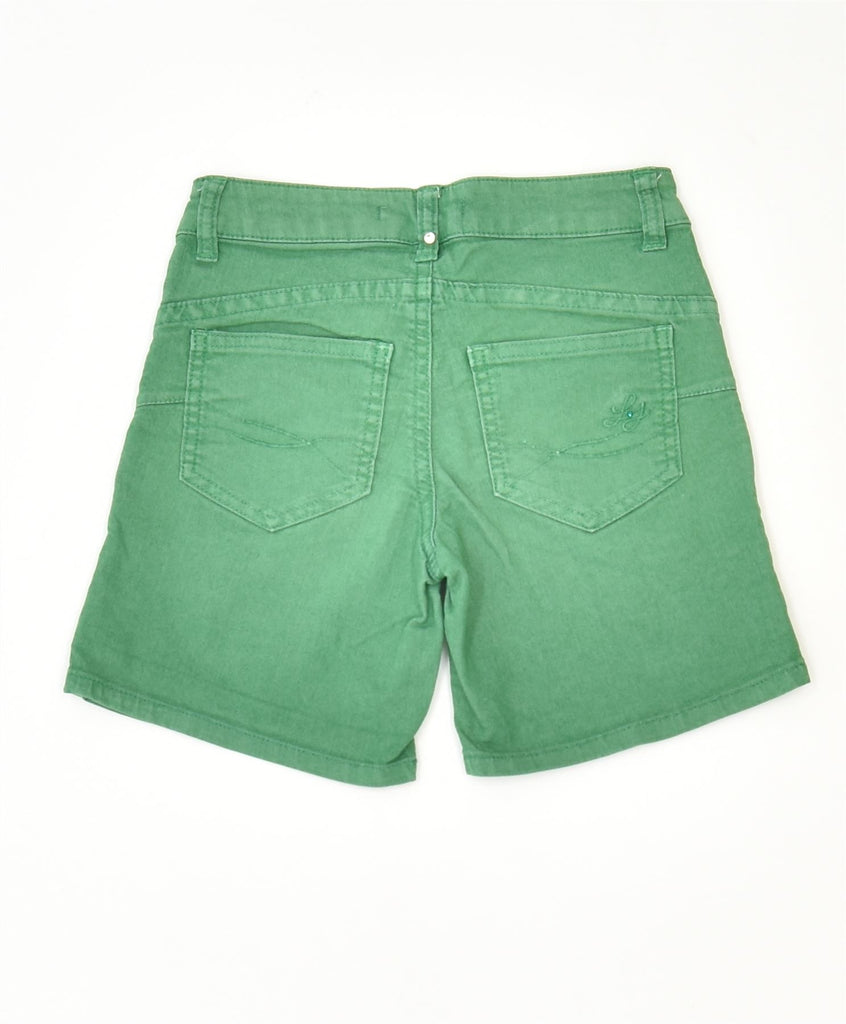 LIU JO Girls Casual Shorts 7-8 Years W24 Green Cotton Classic | Vintage | Thrift | Second-Hand | Used Clothing | Messina Hembry 