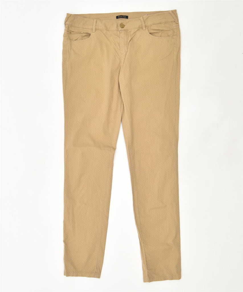 MASSIMO DUTTI Womens Casual Trousers W32 L32 Khaki Cotton | Vintage | Thrift | Second-Hand | Used Clothing | Messina Hembry 