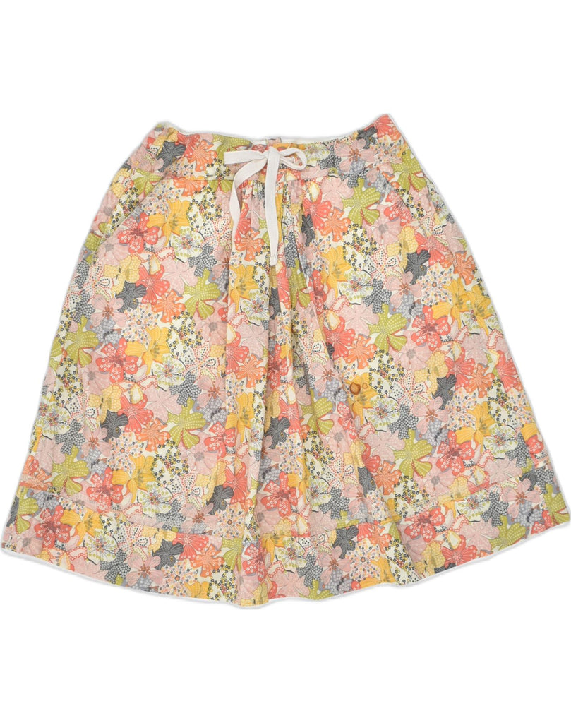 TIMBERLAND Womens A-Line Skirt Small Multicoloured Floral Cotton | Vintage | Thrift | Second-Hand | Used Clothing | Messina Hembry 