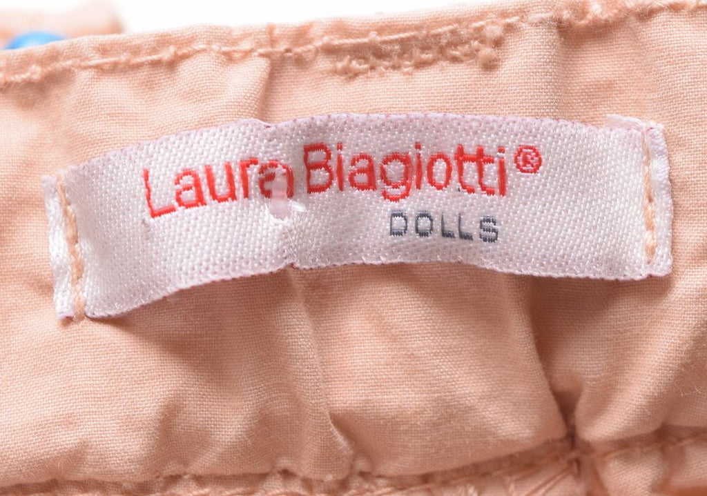 LAURA BIAGIOTTI Girls Trouser 6-7 Years W22 L22 Orange Cotton - Second Hand & Vintage Designer Clothing - Messina Hembry