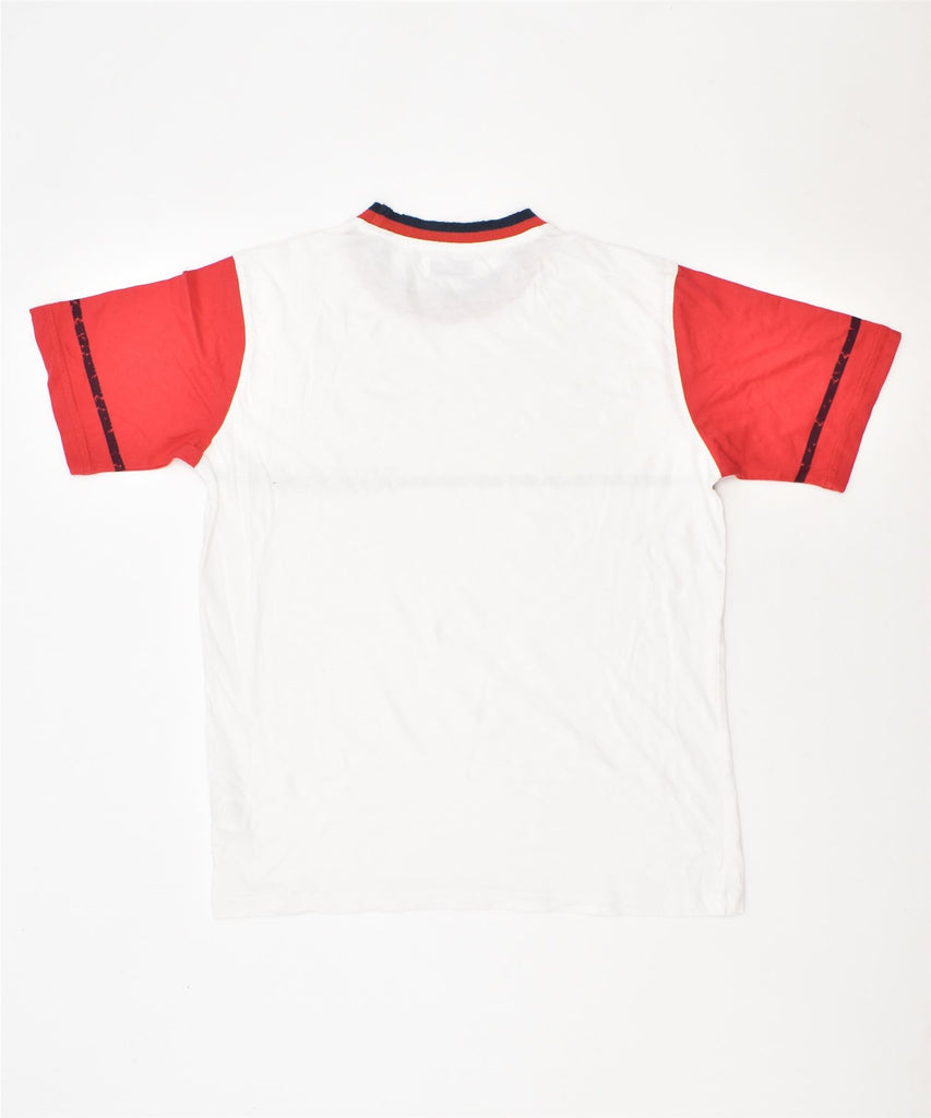 TRUSSARDI Boys T-Shirt Top 11-12 Years White Cotton | Vintage | Thrift | Second-Hand | Used Clothing | Messina Hembry 