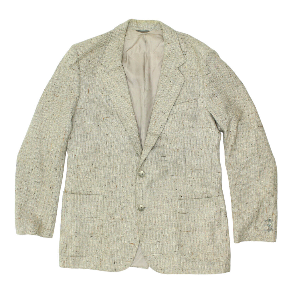 Yves Saint Laurent Mens Grey Formal Blazer Jacket | Vintage High End Designer | Vintage Messina Hembry | Thrift | Second-Hand Messina Hembry | Used Clothing | Messina Hembry 