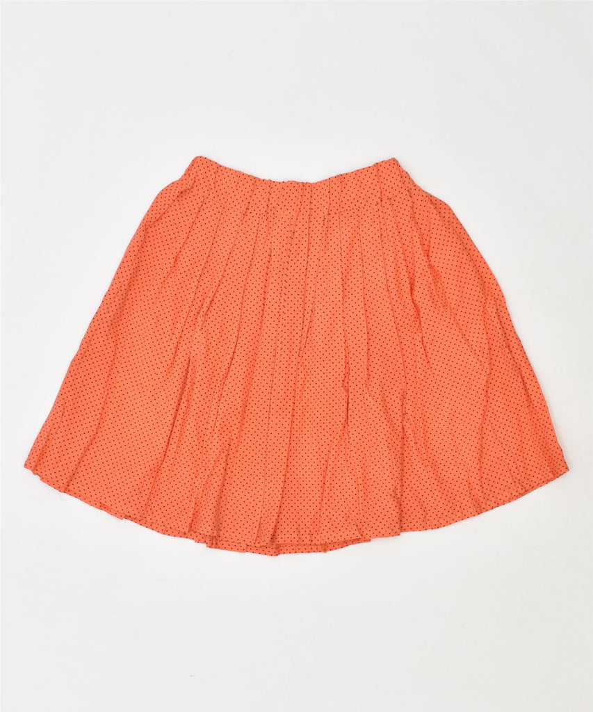 VINTAGE Womens Circle Skirt W24 XS Orange Polka Dot | Vintage | Thrift | Second-Hand | Used Clothing | Messina Hembry 