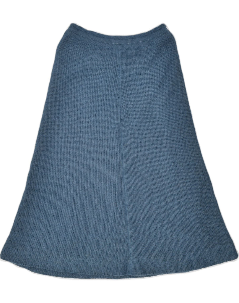 VINTAGE Womens A-Line Skirt UK 10 Small Blue | Vintage | Thrift | Second-Hand | Used Clothing | Messina Hembry 