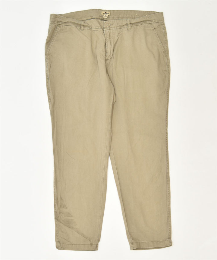 WOOLRICH Womens Slim Chino Trousers US 12 XL W34 L26 Brown Cotton Classic | Vintage | Thrift | Second-Hand | Used Clothing | Messina Hembry 