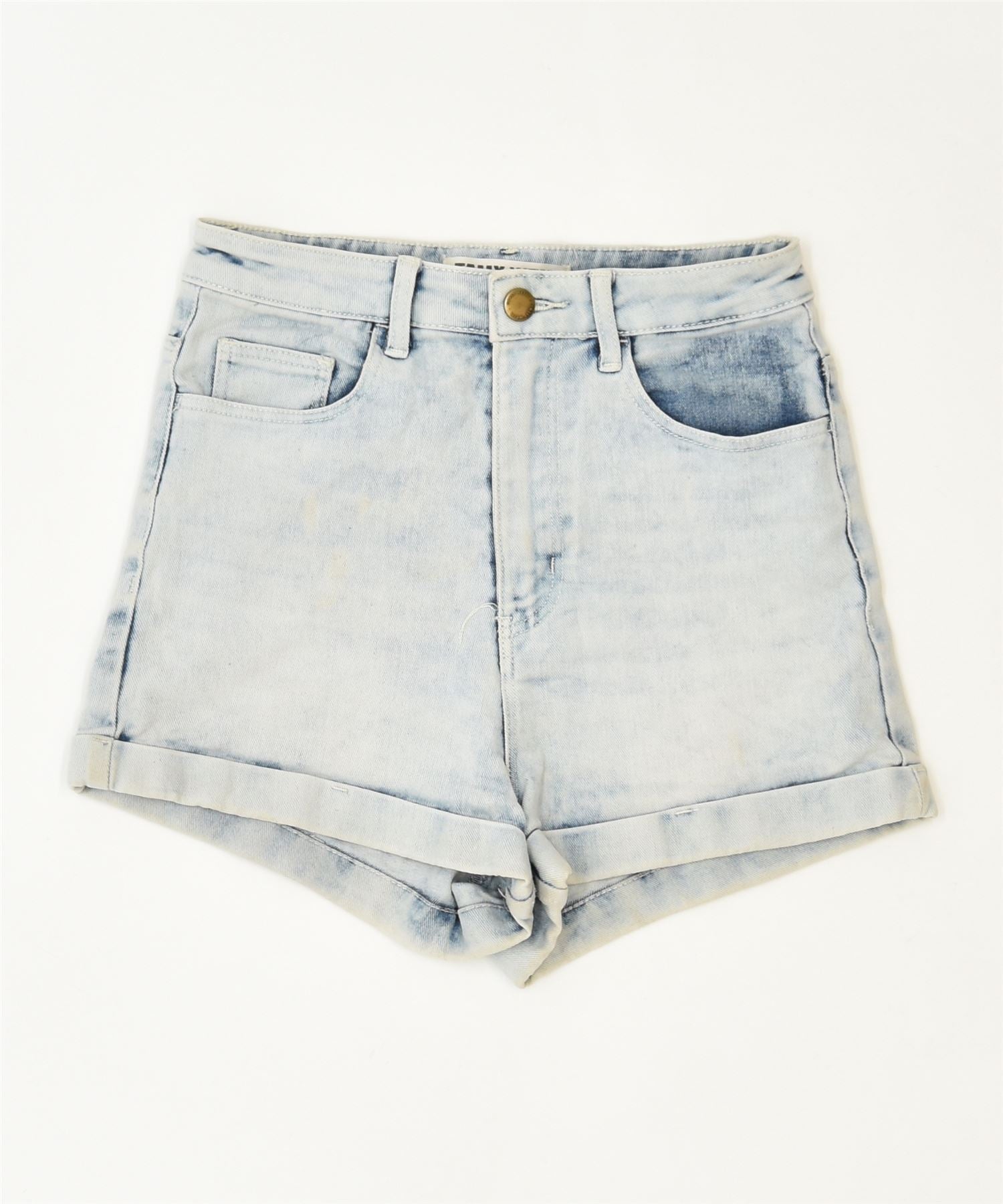 Wax Jea Shorts Womens Medium Distressed Short Shorts Blue Denim Hot Pants |  eBay
