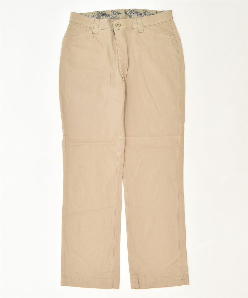 LEE Womens Straight Casual Trousers US 12 XL W34 L33 Beige Cotton Classic | Vintage | Thrift | Second-Hand | Used Clothing | Messina Hembry 