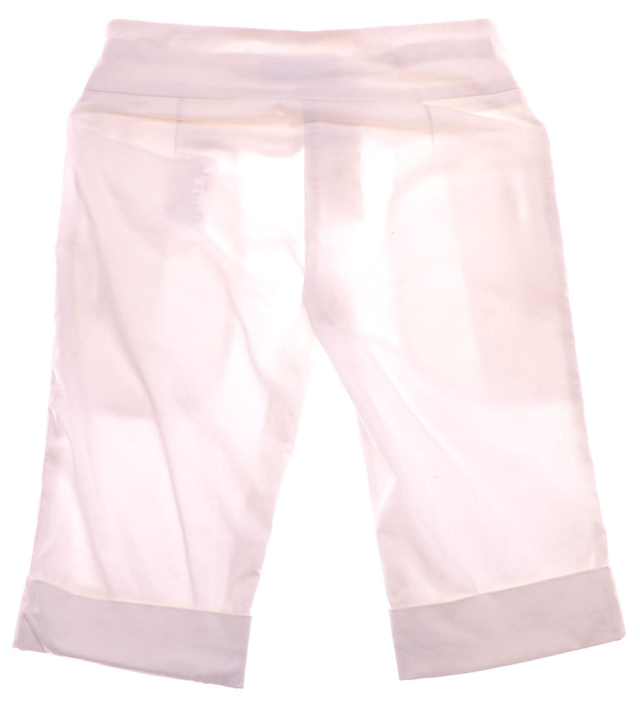 PATRIZIA PEPE Girls Chino Capri Trouser 9-10 Years Medium W24 White Cotton | Vintage | Thrift | Second-Hand | Used Clothing | Messina Hembry 