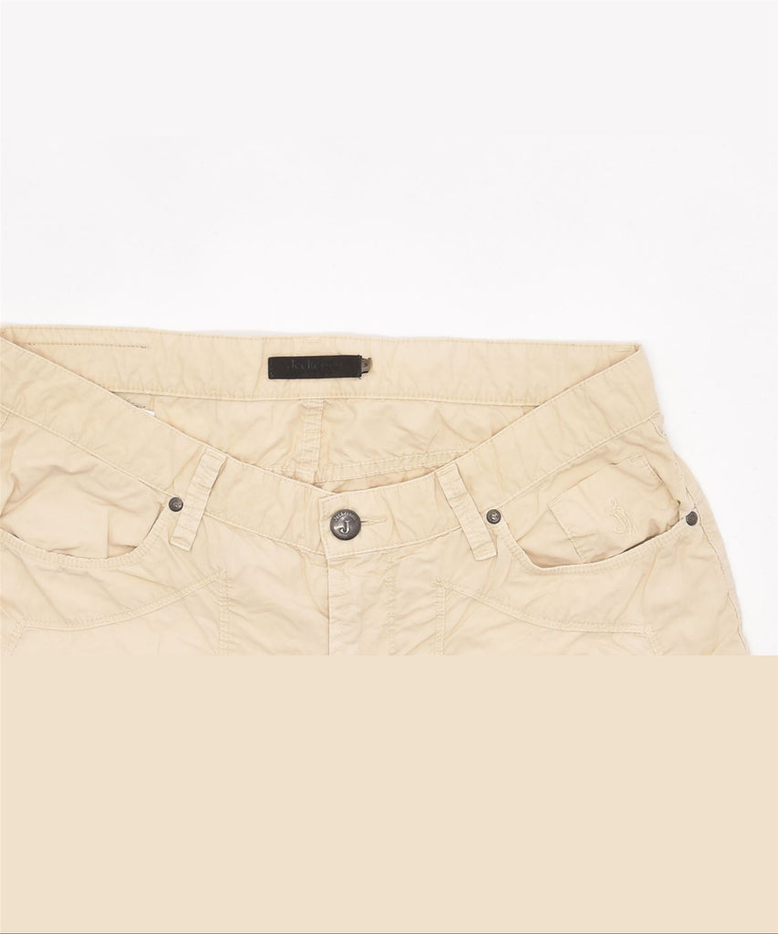 JECKERSON Womens Cargo Shorts W34 Large Beige Cotton | Vintage | Thrift | Second-Hand | Used Clothing | Messina Hembry 