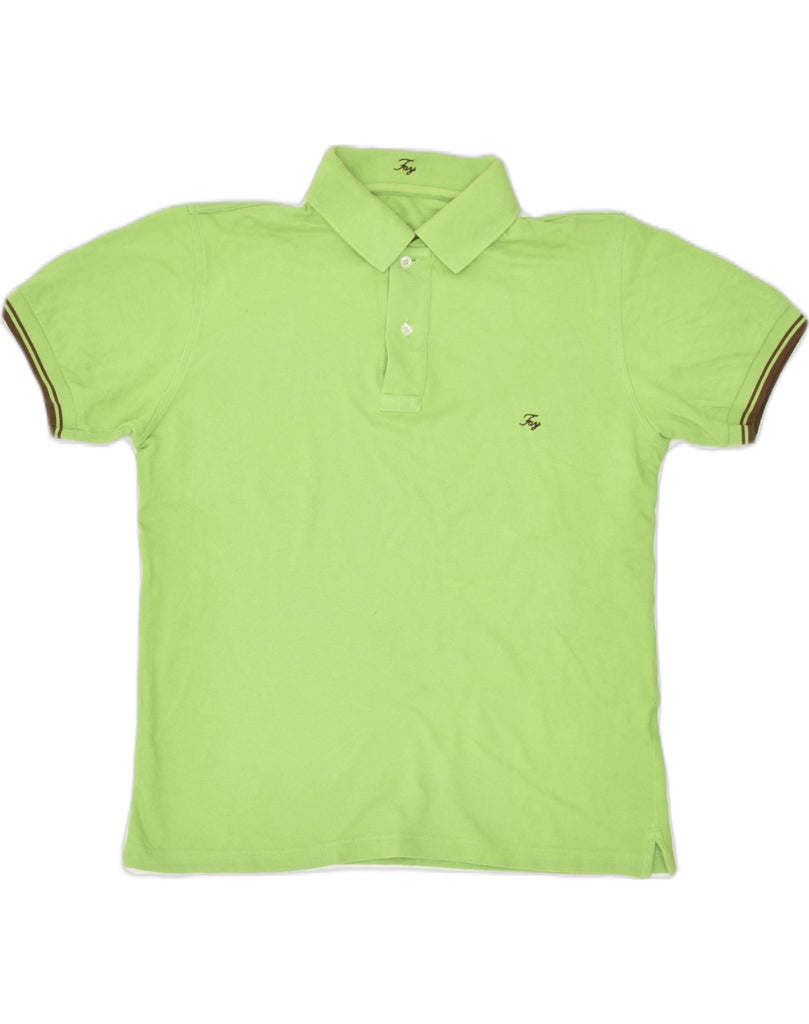 FAY Mens Polo Shirt Small Green | Vintage | Thrift | Second-Hand | Used Clothing | Messina Hembry 