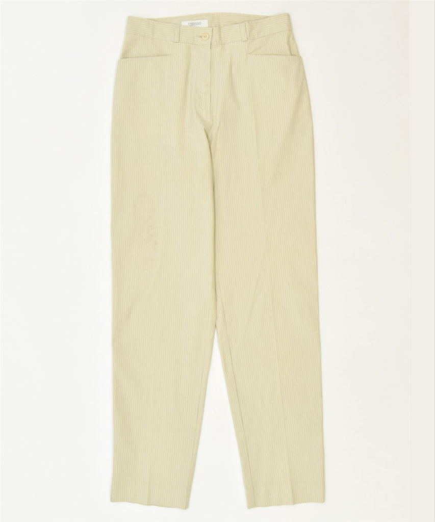 CANDA Womens Pegged Casual Trousers UK 12 Medium W28 L30 Yellow | Vintage | Thrift | Second-Hand | Used Clothing | Messina Hembry 