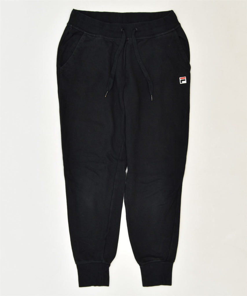 FILA Womens Tracksuit Trousers Joggers Medium Black Cotton Sports | Vintage | Thrift | Second-Hand | Used Clothing | Messina Hembry 