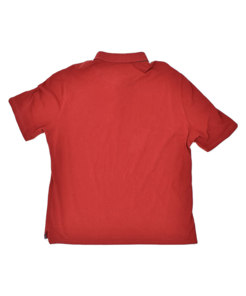 MASSIMO DUTTI Mens Polo Shirt 2XL Red Cotton | Vintage | Thrift | Second-Hand | Used Clothing | Messina Hembry 