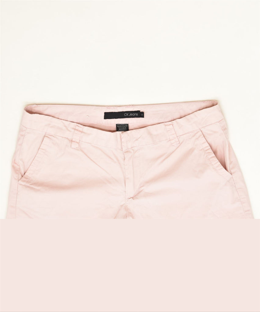 CALVIN KLEIN Womens Hot Pants UK 12 Medium W32 Pink Cotton Classic | Vintage | Thrift | Second-Hand | Used Clothing | Messina Hembry 