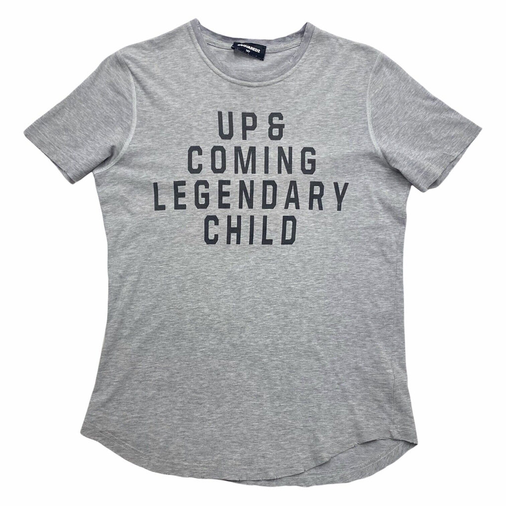 Dsquared2 Up & Coming Legendary Child Kids Tshirt | Vintage Designer Grey VTG | Vintage Messina Hembry | Thrift | Second-Hand Messina Hembry | Used Clothing | Messina Hembry 